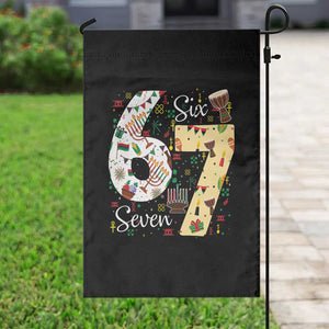 Funny 67 Kwanzaa Garden Flag Six Seven Meme Kinara Candles African American Christmas TS11 Print Your Wear