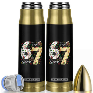 Funny 67 Kwanzaa Bullet Tumbler Six Seven Meme Kinara Candles African American Christmas TS11 Black Print Your Wear