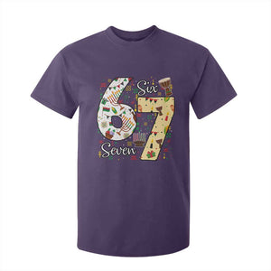 Funny 67 Kwanzaa T Shirt For Kid Six Seven Meme Kinara Candles African American Christmas TS11 Purple Print Your Wear