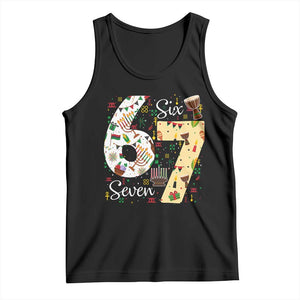 Funny 67 Kwanzaa Tank Top Six Seven Meme Kinara Candles African American Christmas TS11 Black Print Your Wear