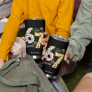 Funny 67 Kwanzaa Tumbler Cup Six Seven Meme Kinara Candles African American Christmas TS11 Print Your Wear