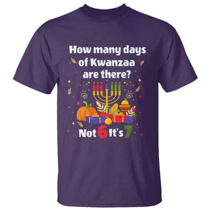 Funny 67 Kwanzaa T Shirt How Many Days Of Kwanzaa Are There Not 6 It Is 7 TS11 Purple Print Your Wear