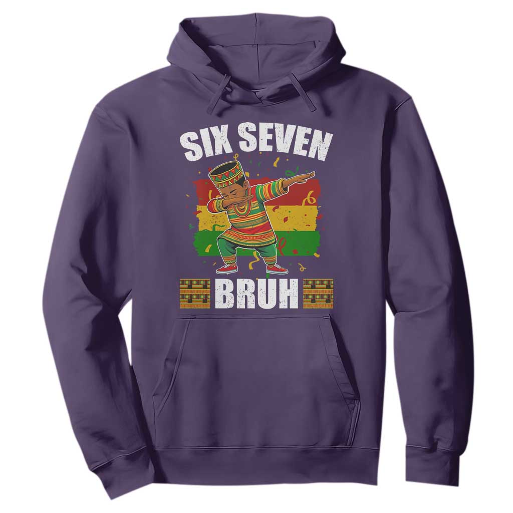 Funny 67 Kwanzaa Hoodie Six Seven Bruh Dabbing African Heritage TS11 Purple Print Your Wear
