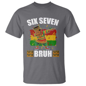 Funny 67 Kwanzaa T Shirt Six Seven Bruh Dabbing African Heritage TS11 Charcoal Print Your Wear
