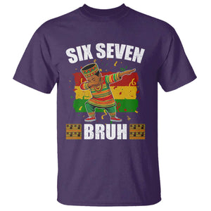 Funny 67 Kwanzaa T Shirt Six Seven Bruh Dabbing African Heritage TS11 Purple Print Your Wear