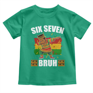 Funny 67 Kwanzaa Toddler T Shirt Six Seven Bruh Dabbing African Heritage TS11 Irish Green Print Your Wear