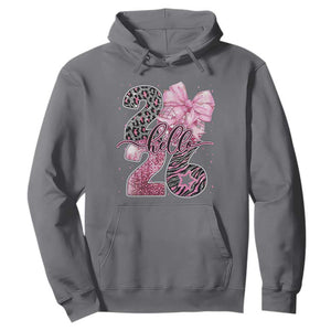 Happy New Year 2026 Hoodie Hello 2026 Disco Ball Pink Coquette Bow Faux Glitter TS11 Charcoal Print Your Wear