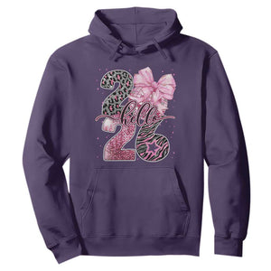 Happy New Year 2026 Hoodie Hello 2026 Disco Ball Pink Coquette Bow Faux Glitter TS11 Purple Print Your Wear