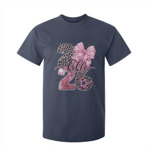 Happy New Year 2026 T Shirt For Kid Hello 2026 Disco Ball Pink Coquette Bow Faux Glitter TS11 Navy Print Your Wear