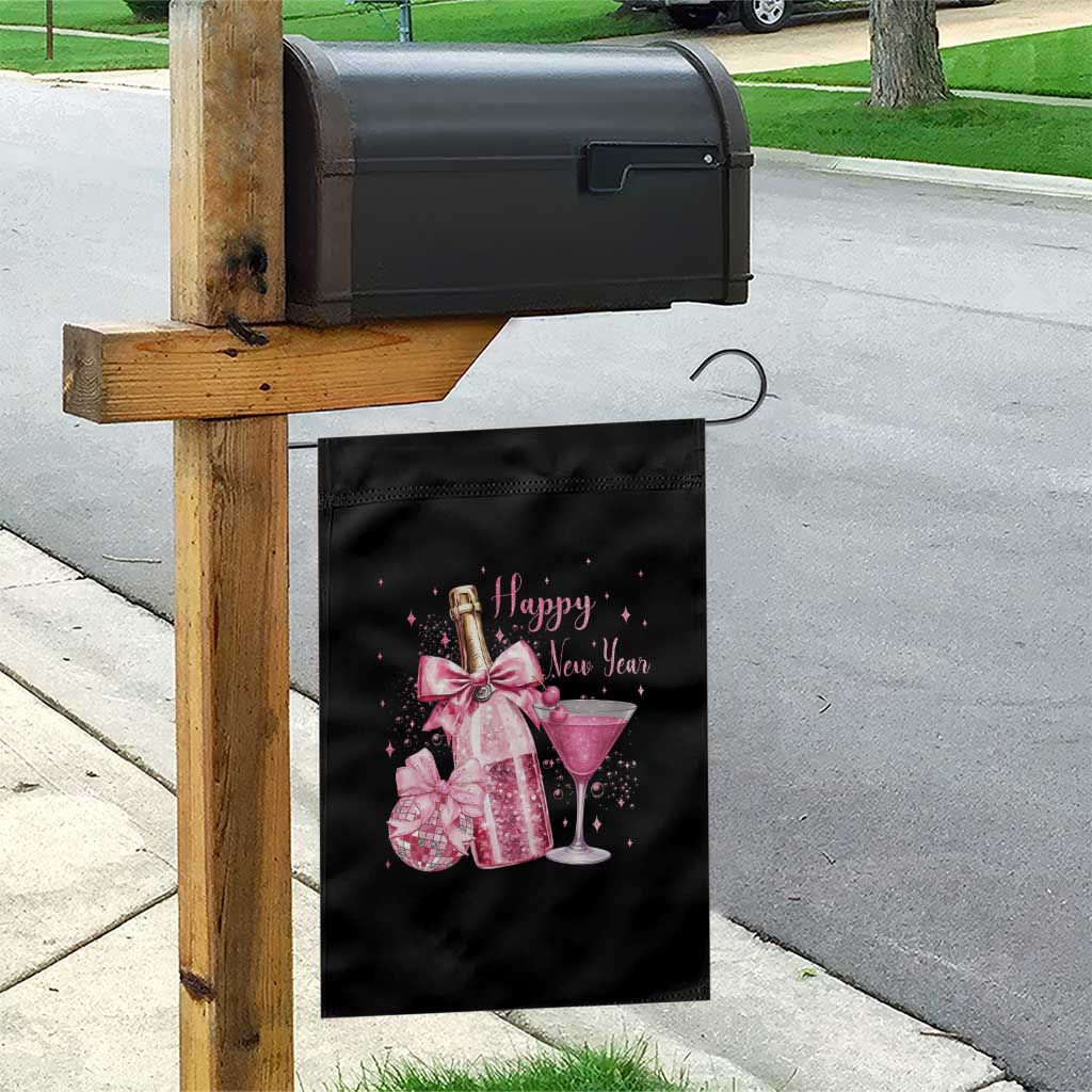 Happy New Year 2026 New Years Eve Party Garden Flag Pink Cocktail Disco Ball TS11 Print Your Wear