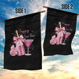 Happy New Year 2026 New Years Eve Party Garden Flag Pink Cocktail Disco Ball TS11 Print Your Wear