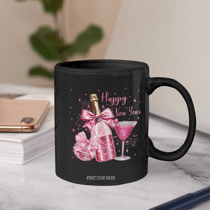 Happy New Year 2026 New Years Eve Party Coffee Mug Pink Cocktail Disco Ball TS11 Print Your Wear