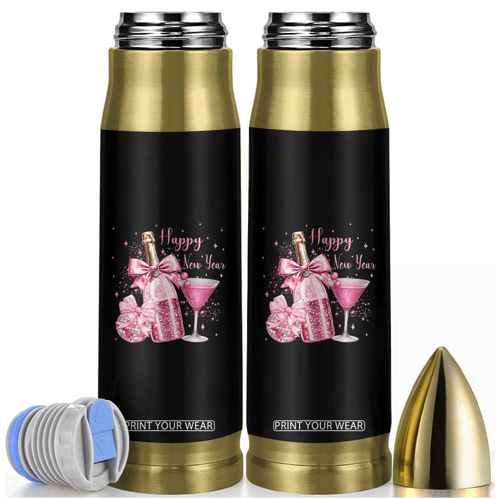 Happy New Year 2026 New Years Eve Party Bullet Tumbler Pink Cocktail Disco Ball TS11 Black Print Your Wear