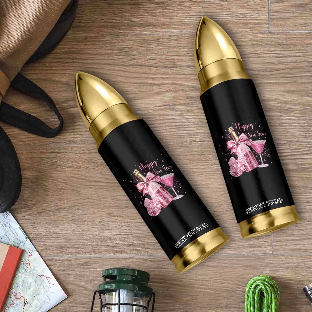 Happy New Year 2026 New Years Eve Party Bullet Tumbler Pink Cocktail Disco Ball TS11 Print Your Wear