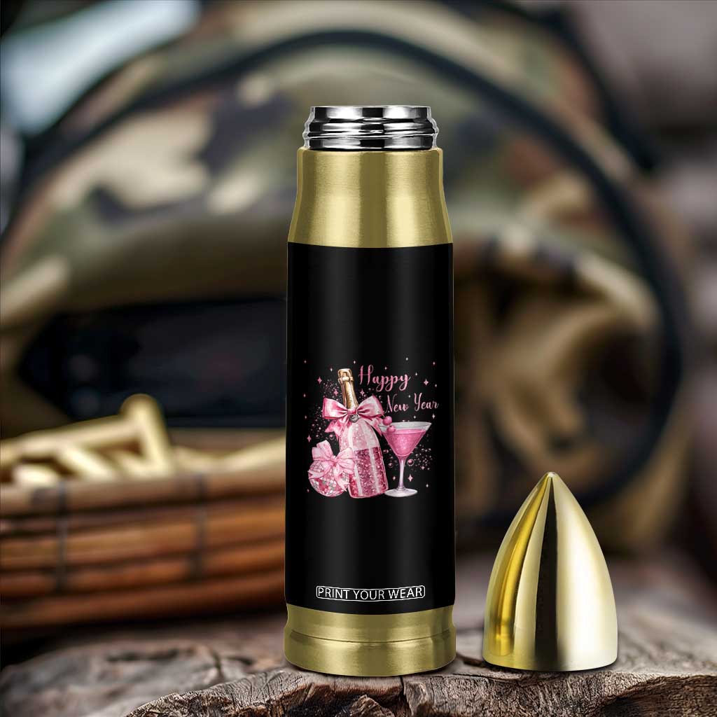 Happy New Year 2026 New Years Eve Party Bullet Tumbler Pink Cocktail Disco Ball TS11 Print Your Wear