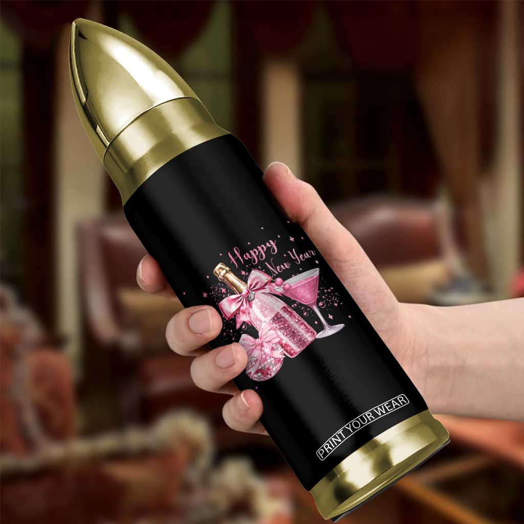 Happy New Year 2026 New Years Eve Party Bullet Tumbler Pink Cocktail Disco Ball TS11 Print Your Wear