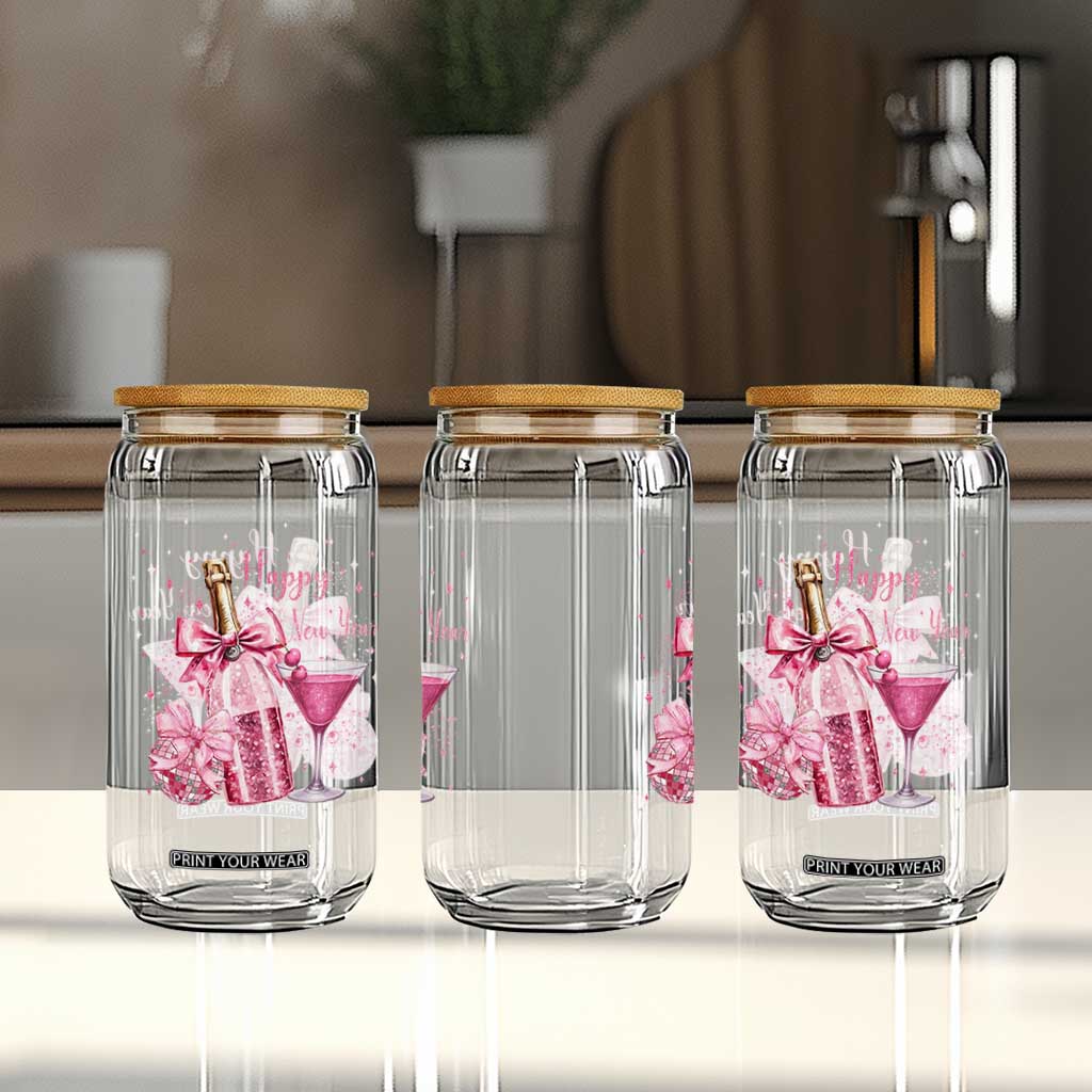 Happy New Year 2026 New Years Eve Party Glass Can Pink Cocktail Disco Ball TS11 Print Your Wear