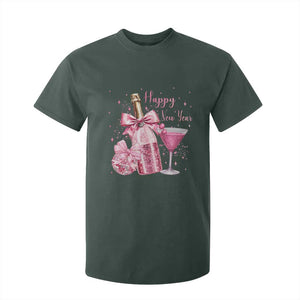 Happy New Year 2026 New Years Eve Party T Shirt For Kid Pink Cocktail Disco Ball TS11 Dark Forest Green Print Your Wear