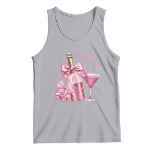 Happy New Year 2026 New Years Eve Party Tank Top Pink Cocktail Disco Ball TS11 Athletic Heather Print Your Wear