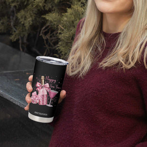 Happy New Year 2026 New Years Eve Party Tumbler Cup Pink Cocktail Disco Ball TS11 Print Your Wear
