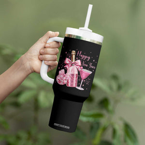 Happy New Year 2026 New Years Eve Party Tumbler With Handle Pink Cocktail Disco Ball TS11 Print Your Wear