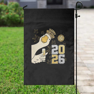 Funny New Years Eve Silly Goose 2026 Garden Flag New Year Party TS11 Print Your Wear