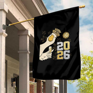 Funny New Years Eve Silly Goose 2026 Garden Flag New Year Party TS11 Print Your Wear