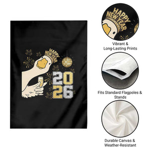 Funny New Years Eve Silly Goose 2026 Garden Flag New Year Party TS11 Print Your Wear