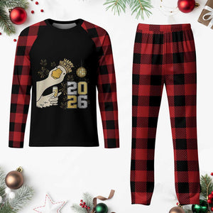 Funny New Years Eve Silly Goose 2026 Plaid Pajama Set New Year Party TS11 Buffalo Plaid Print Your Wear