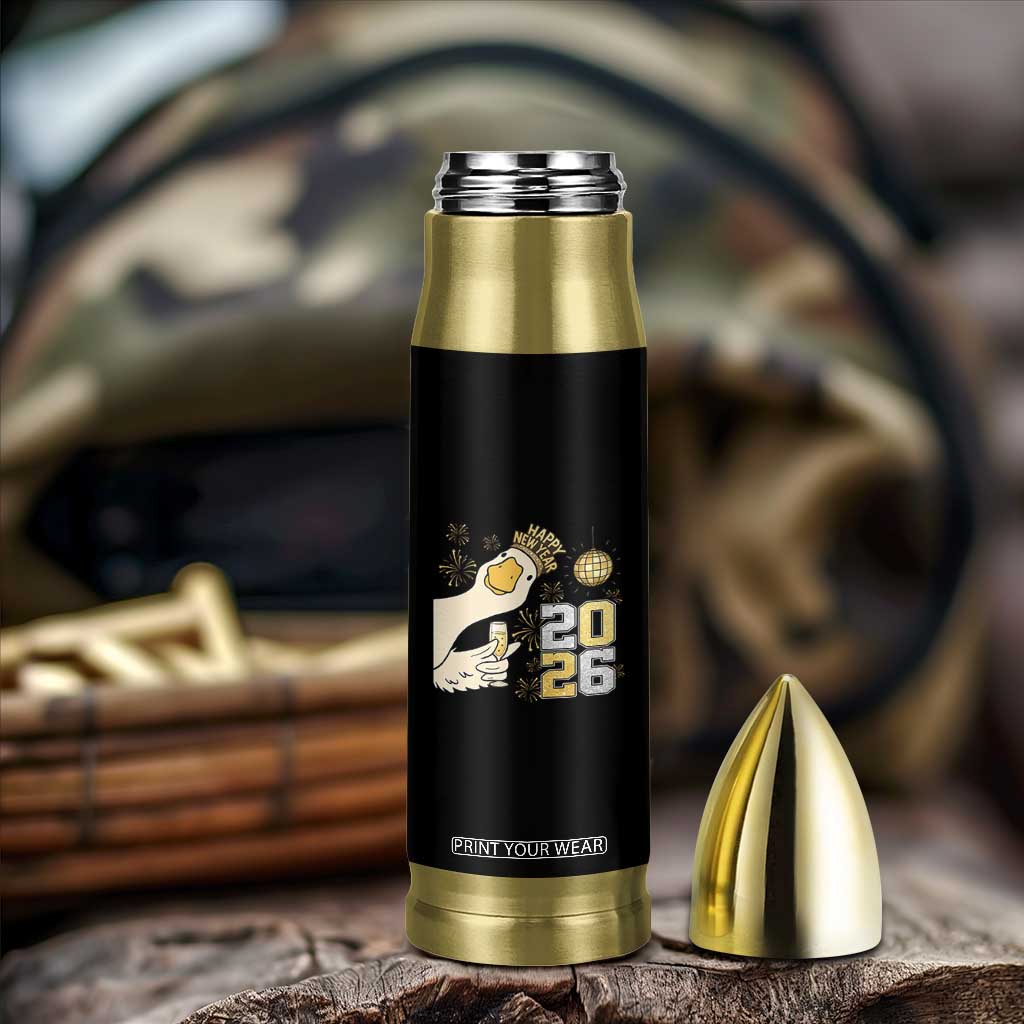 Funny New Years Eve Silly Goose 2026 Bullet Tumbler New Year Party TS11 Print Your Wear