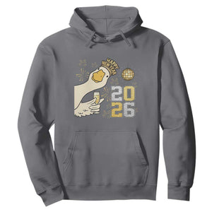 Funny New Years Eve Silly Goose 2026 Hoodie New Year Party TS11 Charcoal Print Your Wear