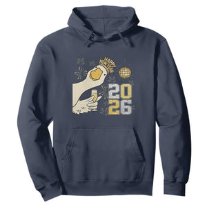 Funny New Years Eve Silly Goose 2026 Hoodie New Year Party TS11 Navy Print Your Wear