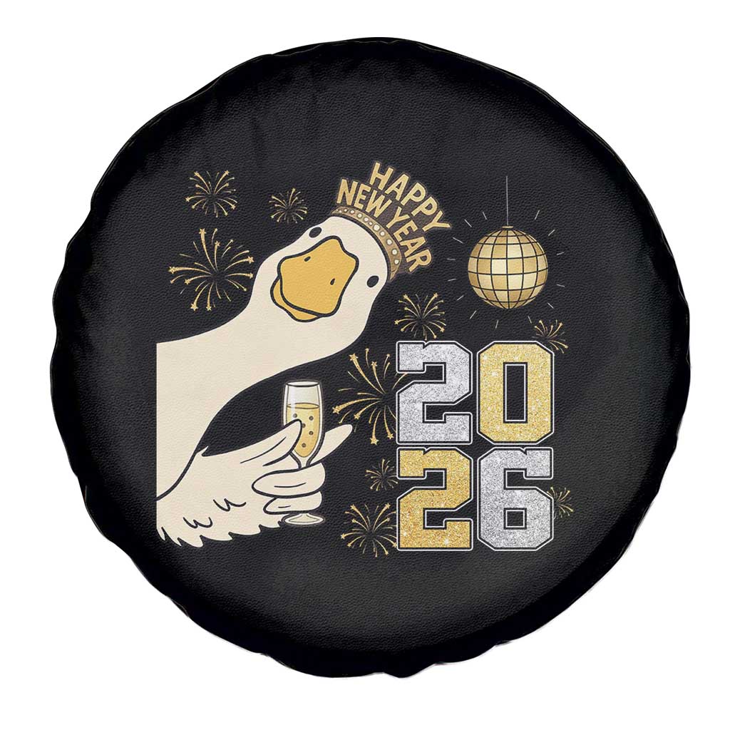 Funny New Years Eve Silly Goose 2026 Spare Tire Cover New Year Party TS11 Print Your Wear