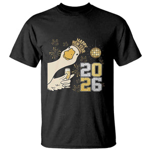 Funny New Years Eve Silly Goose 2026 T Shirt New Year Party TS11 Black Print Your Wear