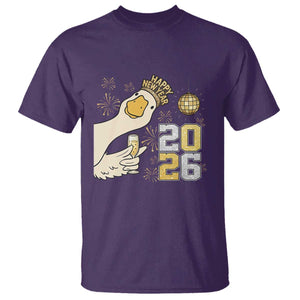 Funny New Years Eve Silly Goose 2026 T Shirt New Year Party TS11 Purple Print Your Wear