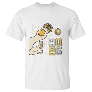 Funny New Years Eve Silly Goose 2026 T Shirt New Year Party TS11 White Print Your Wear