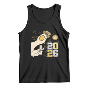 Funny New Years Eve Silly Goose 2026 Tank Top New Year Party TS11 Black Print Your Wear