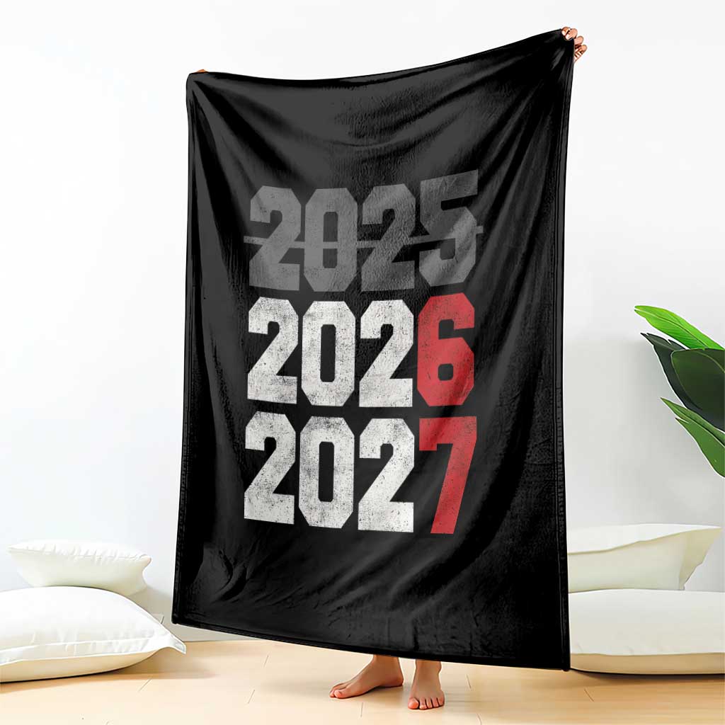 Funny 67 New Year Throw Blanket Happy New Year 2026 2027 Sports Jersey Number TS11 Print Your Wear