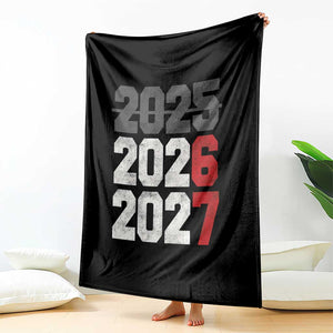 Funny 67 New Year Throw Blanket Happy New Year 2026 2027 Sports Jersey Number TS11 Print Your Wear