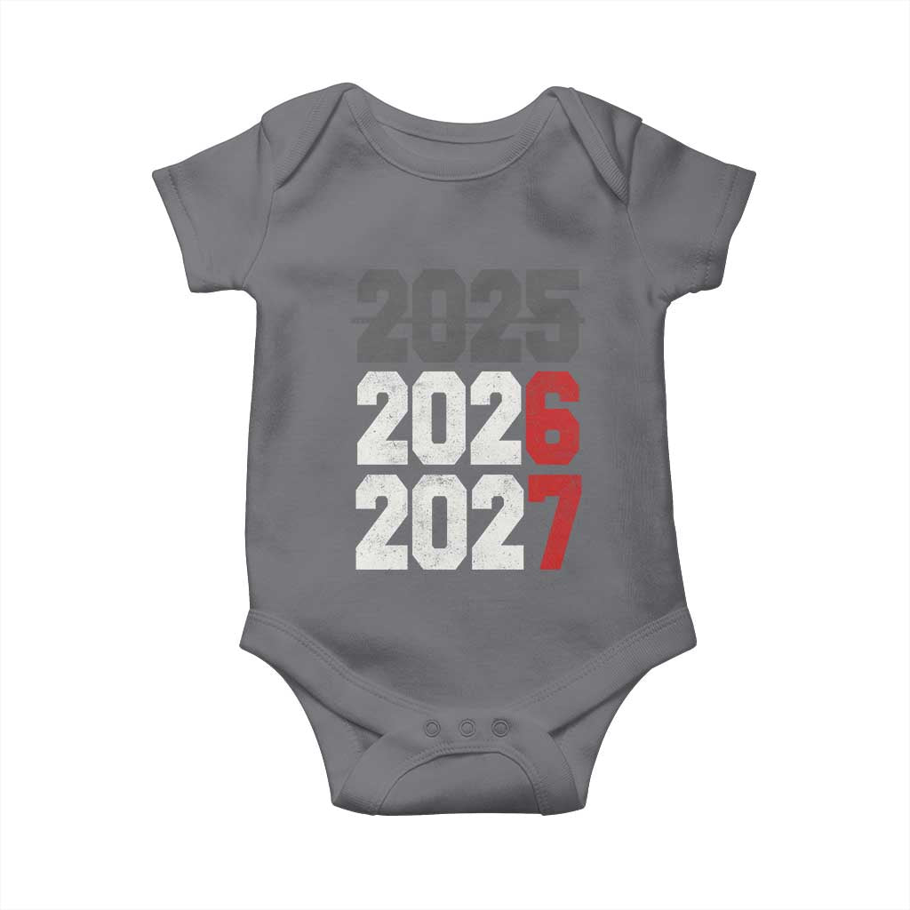 Funny 67 New Year Baby Onesie Happy New Year 2026 2027 Sports Jersey Number TS11 Charcoal Print Your Wear