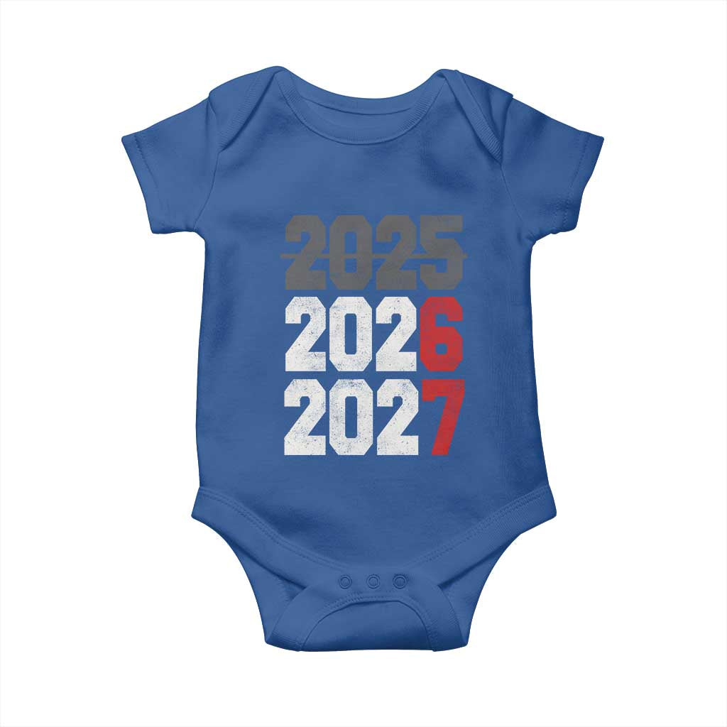 Funny 67 New Year Baby Onesie Happy New Year 2026 2027 Sports Jersey Number TS11 Royal Blue Print Your Wear