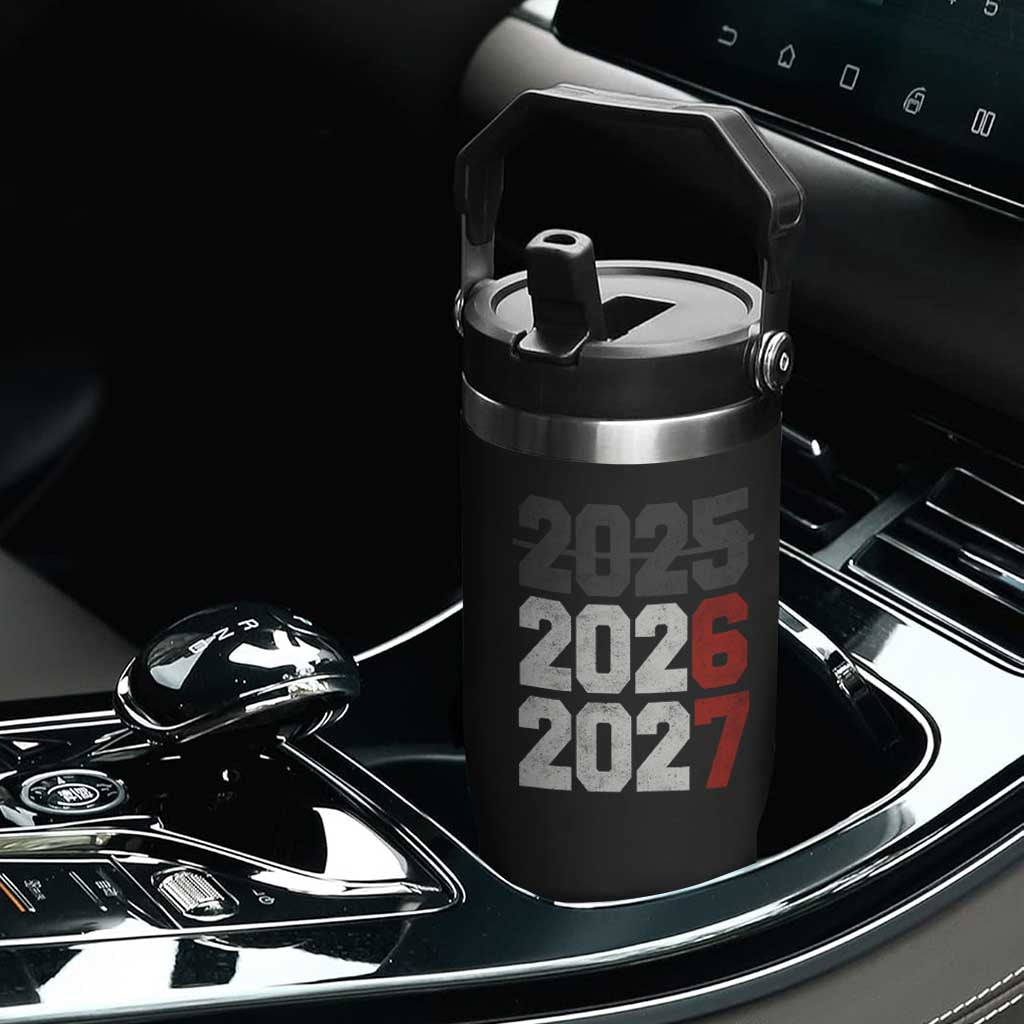 Funny 67 New Year Flip Straw Tumbler Happy New Year 2026 2027 Sports Jersey Number TS11 Print Your Wear