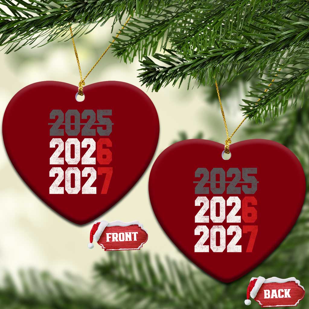 Funny 67 New Year Ceramic Ornament Happy New Year 2026 2027 Sports Jersey Number TS11 Print Your Wear