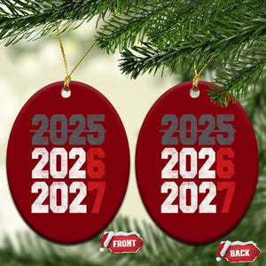 Funny 67 New Year Ceramic Ornament Happy New Year 2026 2027 Sports Jersey Number TS11 Print Your Wear