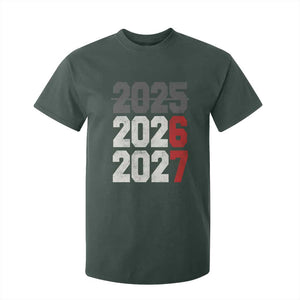 Funny 67 New Year T Shirt For Kid Happy New Year 2026 2027 Sports Jersey Number TS11 Dark Forest Green Print Your Wear