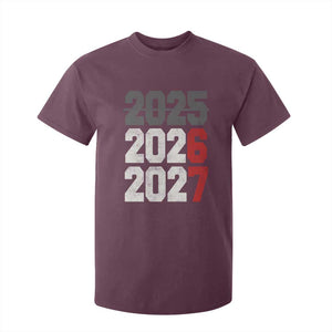 Funny 67 New Year T Shirt For Kid Happy New Year 2026 2027 Sports Jersey Number TS11 Maroon Print Your Wear