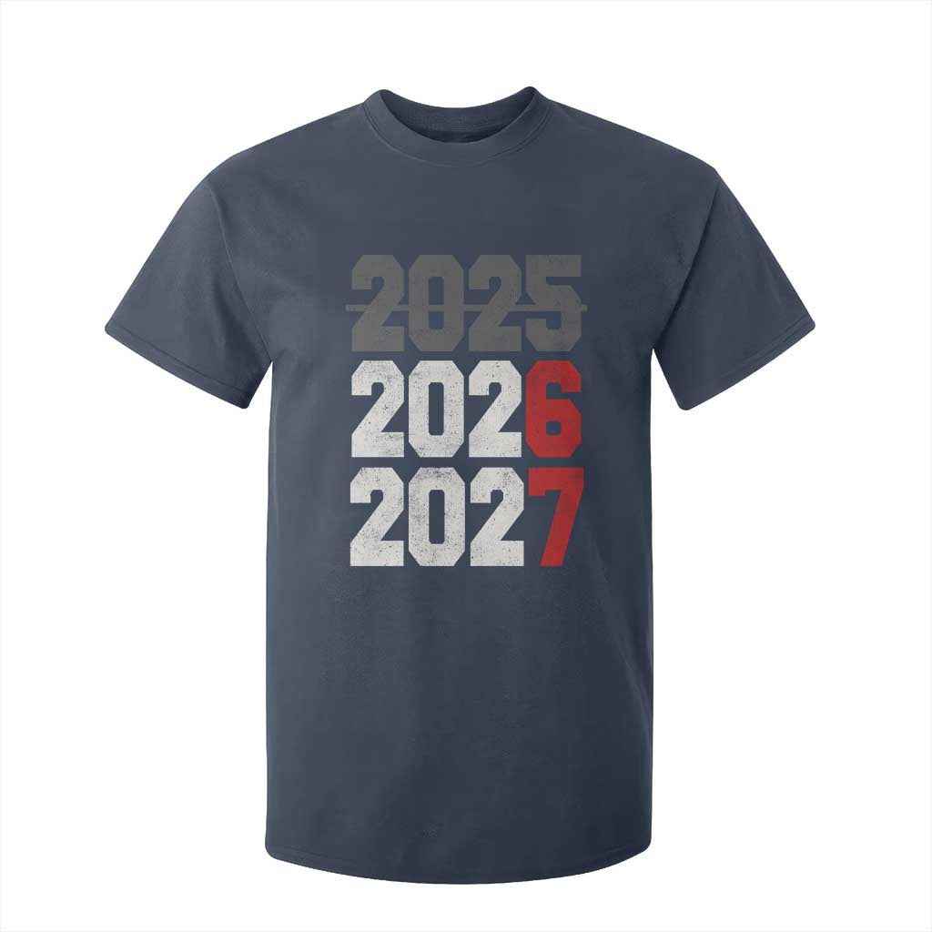 Funny 67 New Year T Shirt For Kid Happy New Year 2026 2027 Sports Jersey Number TS11 Navy Print Your Wear