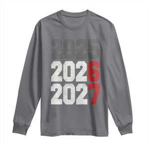 Funny 67 New Year Long Sleeve Shirt Happy New Year 2026 2027 Sports Jersey Number TS11 Charcoal Print Your Wear