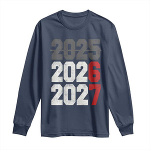 Funny 67 New Year Long Sleeve Shirt Happy New Year 2026 2027 Sports Jersey Number TS11 Navy Print Your Wear