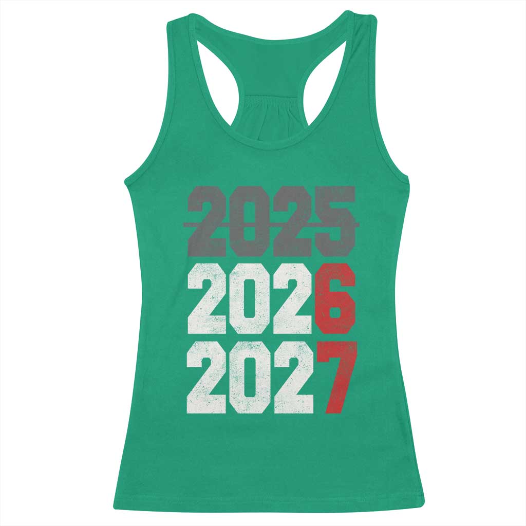 Funny 67 New Year Racerback Tank Top Happy New Year 2026 2027 Sports Jersey Number TS11 Irish Green Print Your Wear